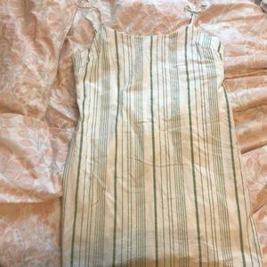 Lulu’s stripe skater mini dress size large